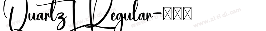 QuartzL Regular字体转换